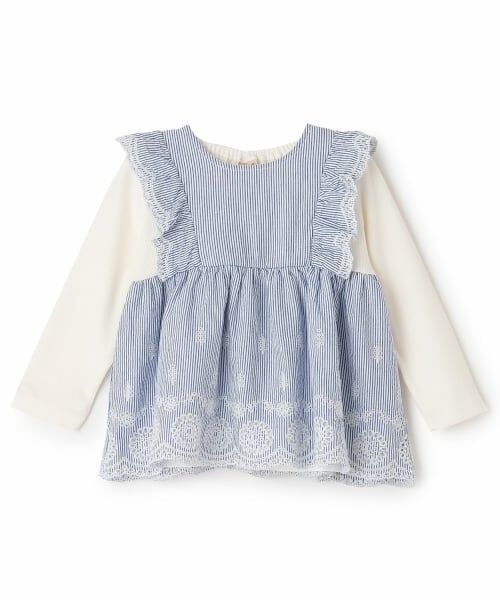 petit main / プティマイン その他トップス | 【リンク】ショルダーフリル長袖チュニック | 詳細5