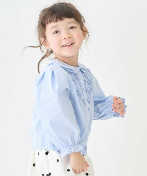 petit main / プティマイン シャツ・ブラウス | ちびフリルブラウス | 詳細1