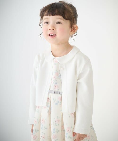 petit main / プティマイン カーディガン・ボレロ | ニットボレロカーディガン（オフ ホワイト）