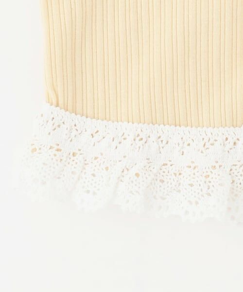 petit main / プティマイン Tシャツ | 【リンク】レースフリルテレコ長袖Tシャツ | 詳細10