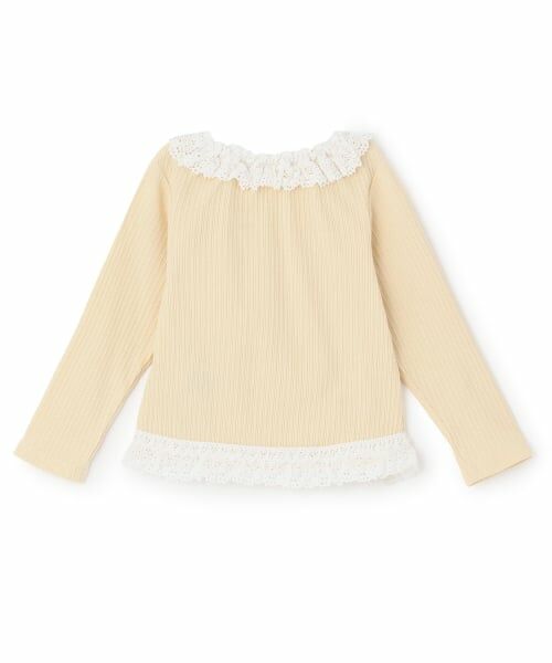 petit main / プティマイン Tシャツ | 【リンク】レースフリルテレコ長袖Tシャツ | 詳細8