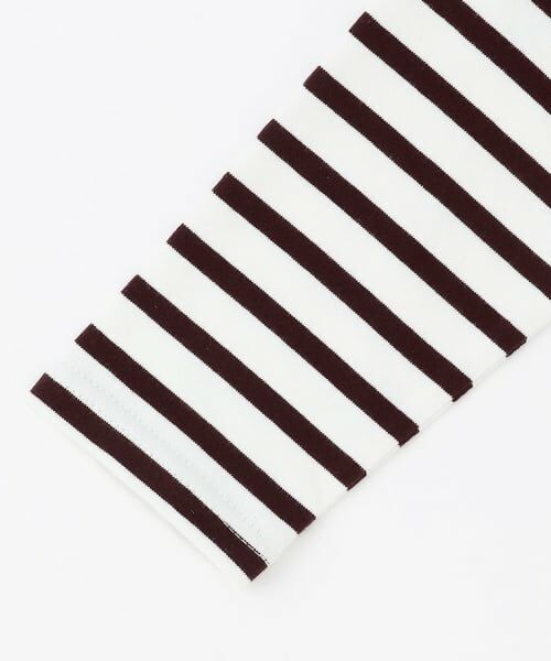 petit main / プティマイン Tシャツ | 【リンク】ボーダーペプラム長袖Tシャツ | 詳細10