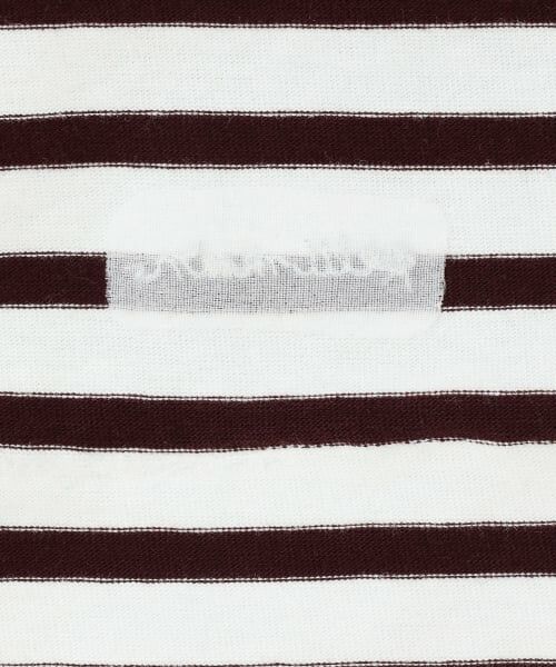 petit main / プティマイン Tシャツ | 【リンク】ボーダーペプラム長袖Tシャツ | 詳細13