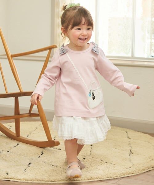 petit main / プティマイン Tシャツ | ミニバッグ長袖Tシャツ | 詳細1