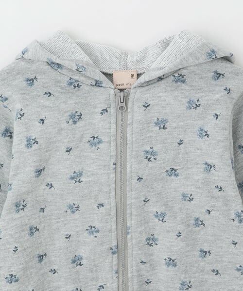 petit main / プティマイン パーカー | 【リンク/防花粉】花柄ジップパーカー | 詳細6