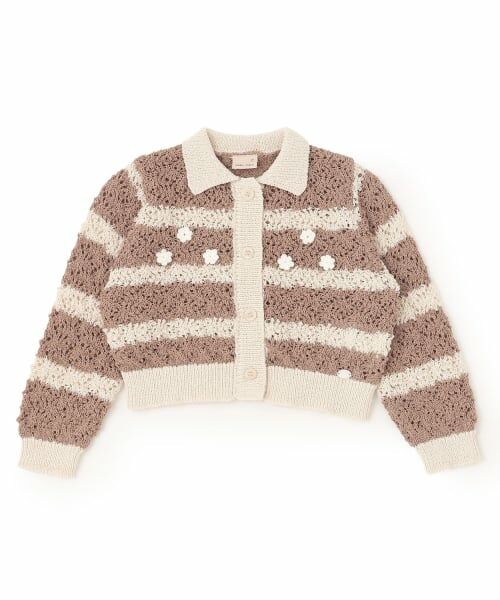 petit main / プティマイン カーディガン・ボレロ | 衿つきニットカーディガン | 詳細7