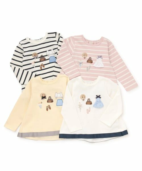 petit main / プティマイン Tシャツ | お洋服モチーフ長袖Tシャツ | 詳細16