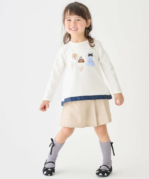 petit main / プティマイン Tシャツ | お洋服モチーフ長袖Tシャツ | 詳細3