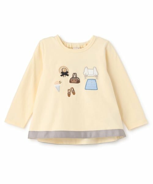 petit main / プティマイン Tシャツ | お洋服モチーフ長袖Tシャツ | 詳細8