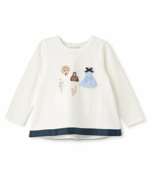 petit main / プティマイン Tシャツ | お洋服モチーフ長袖Tシャツ | 詳細9