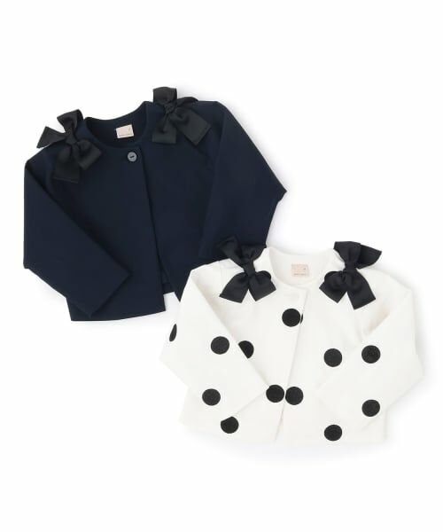 petit main / プティマイン ブルゾン | リボンショートジャケット | 詳細13