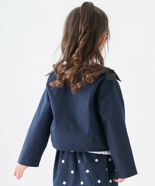 petit main / プティマイン ブルゾン | リボンショートジャケット | 詳細3