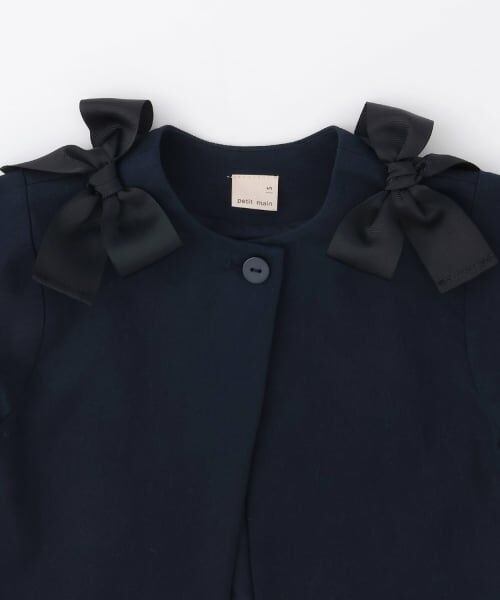 petit main / プティマイン ブルゾン | リボンショートジャケット | 詳細8