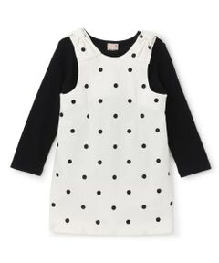 petit main / プティマイン ミニ丈・ひざ丈ワンピース | 【リンク】肩リボンジャンスカセット