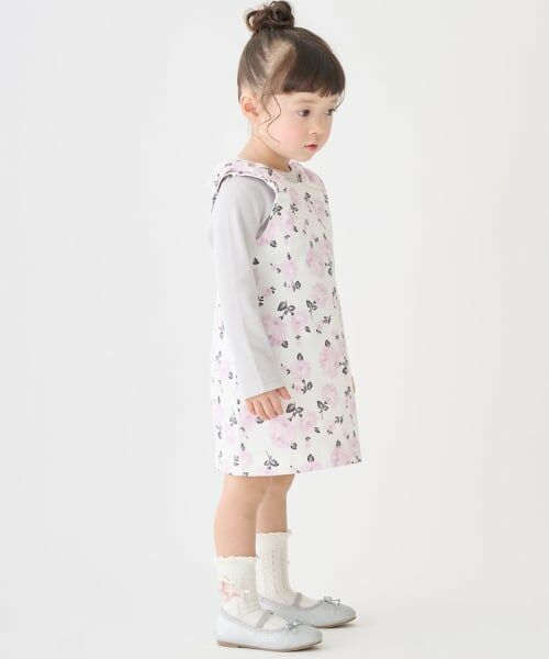 petit main / プティマイン ミニ丈・ひざ丈ワンピース | 【リンク】肩リボンジャンスカセット | 詳細1