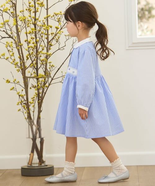 petit main / プティマイン ミニ丈・ひざ丈ワンピース | 【リンク】シャツワンピース | 詳細1
