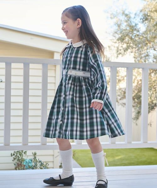 petit main / プティマイン ミニ丈・ひざ丈ワンピース | 【リンク】シャツワンピース | 詳細3