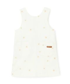 petit main / プティマイン ミニ丈・ひざ丈ワンピース | 花刺しゅうジャンスカ