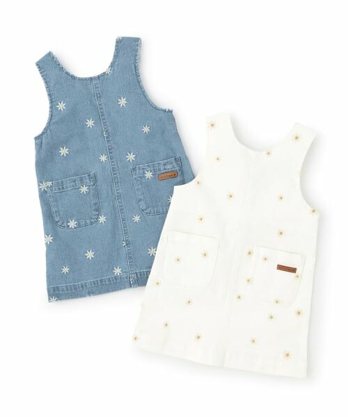 petit main / プティマイン ミニ丈・ひざ丈ワンピース | 花刺しゅうジャンスカ | 詳細11