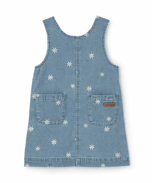 petit main / プティマイン ミニ丈・ひざ丈ワンピース | 花刺しゅうジャンスカ | 詳細3