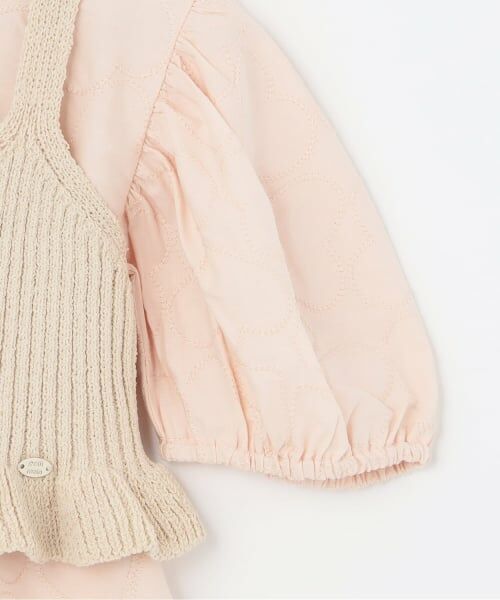 petit main / プティマイン ミニ丈・ひざ丈ワンピース | 【リンク】レースワンピースビスチェセット | 詳細4