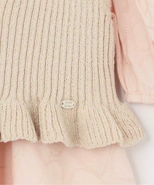 petit main / プティマイン ミニ丈・ひざ丈ワンピース | 【リンク】レースワンピースビスチェセット | 詳細5