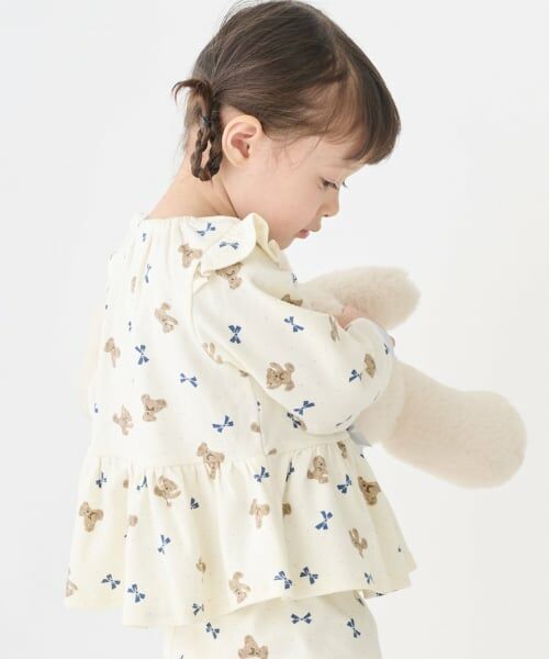 petit main / プティマイン ルームウェア | GIRLSスムースパジャマ | 詳細1