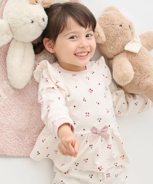 petit main / プティマイン ルームウェア | GIRLSスムースパジャマ | 詳細3