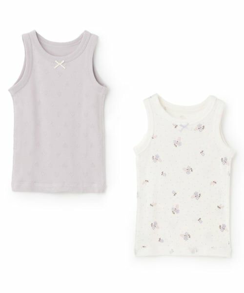 petit main / プティマイン その他インナー・ルームウェア | 【弱酸性】女児タンク肌着2P(ラベンダー)