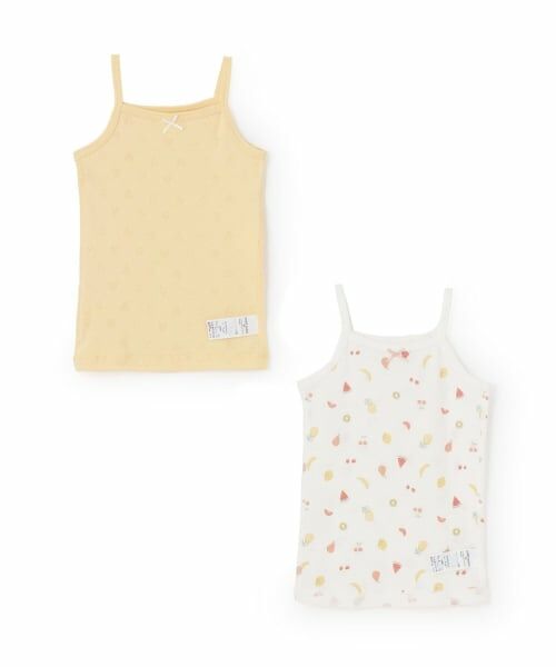 petit main / プティマイン その他インナー・ルームウェア | 【弱酸性】女児キャミ肌着2P（黄）