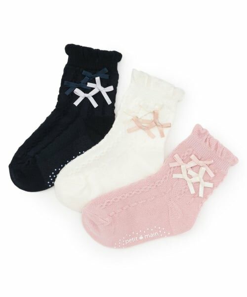 petit main / プティマイン ソックス | メニーリボンクルーソックス | 詳細5