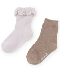 petit main / プティマイン ソックス | フリルクルーソックス2P
