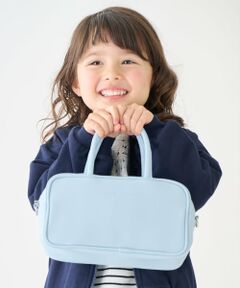 petit main / プティマイン ボストンバッグ | 【リンク】レザー調ボストンバッグ