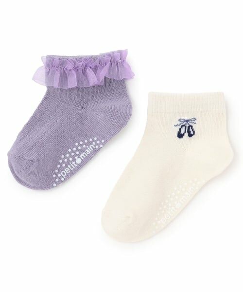 petit main / プティマイン ソックス | バレエショートソックス2P（生成）