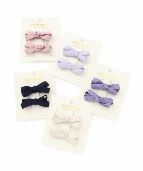petit main / プティマイン ヘアピン | リボンヘアクリップ2P | 詳細3