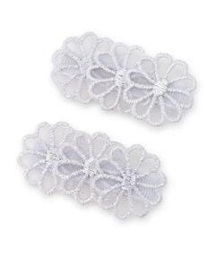 レースフラワーヘアクリップ2P/L