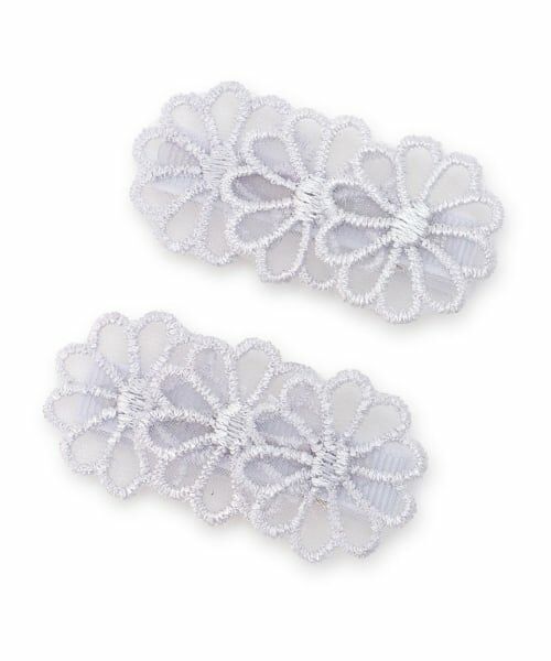 petit main / プティマイン ヘアピン | レースフラワーヘアクリップ2P/L（ライラック）