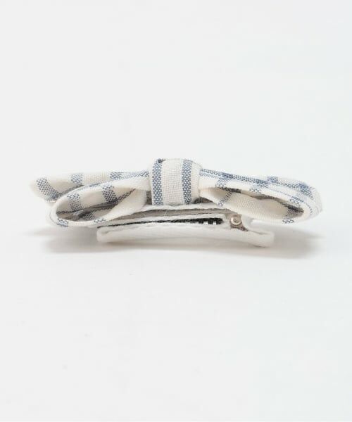 petit main / プティマイン ヘアピン | チェックリボンヘアクリップ2P/L | 詳細2