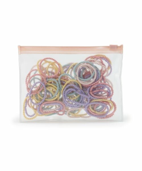 petit main / プティマイン ヘアゴム・シュシュ | ポーチ入りヘアゴムセット/L | 詳細1