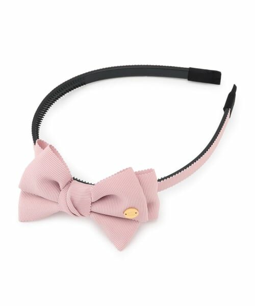 petit main / プティマイン カチューシャ・カチューム・その他 | サイドリボンカチューシャ（ライト ピンク）