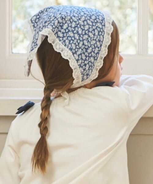 petit main / プティマイン カチューシャ・カチューム・その他 | レースつきバブーシュカ/L | 詳細1