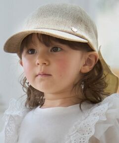 petit main / プティマイン キャップ | 【UV加工】日よけリボンキャップ