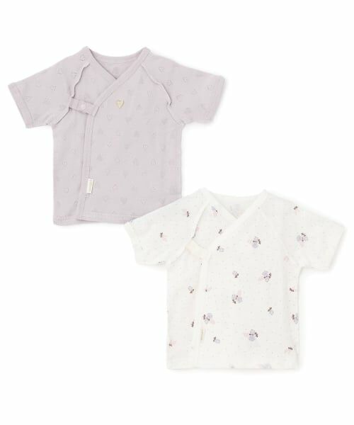 petit main / プティマイン 肌着 | 【弱酸性】短肌着（ラベンダー）