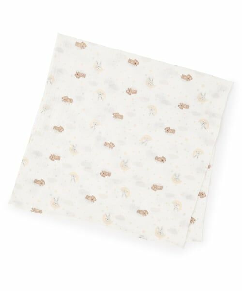 petit main / プティマイン ベビー・キッズウエア | ガーゼおくるみ（ベージュ）