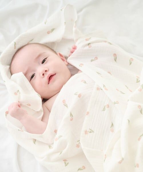 petit main / プティマイン ベビー・キッズウエア | ガーゼおくるみ | 詳細5