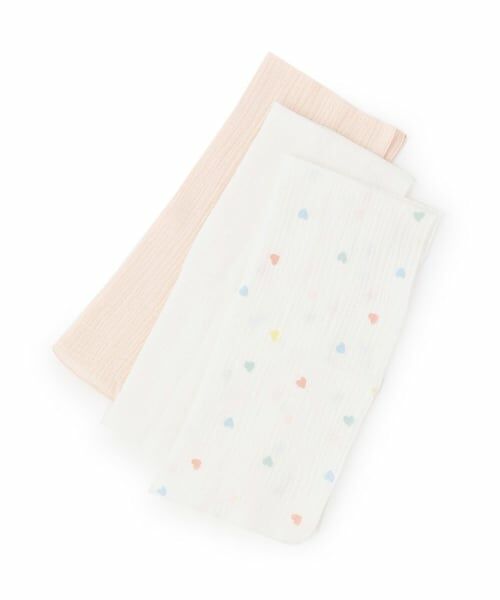 petit main / プティマイン ベビー・キッズグッズ | ガーゼ大3P（ライト オレンジ）