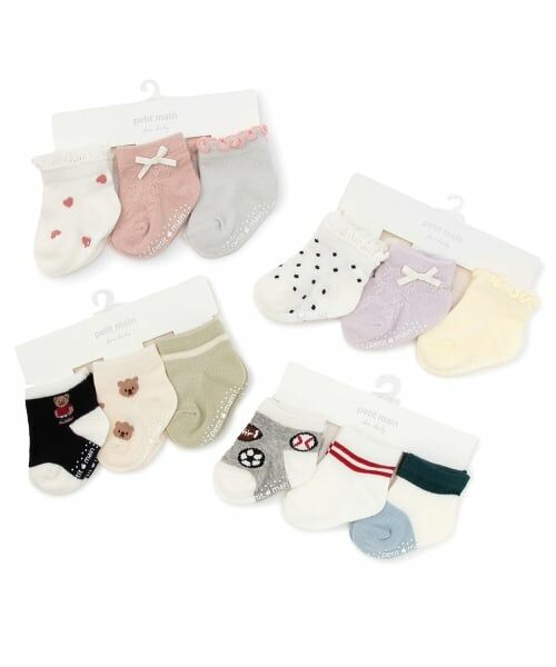 petit main / プティマイン ベビー・キッズウエア | BABY3Pソックス | 詳細5