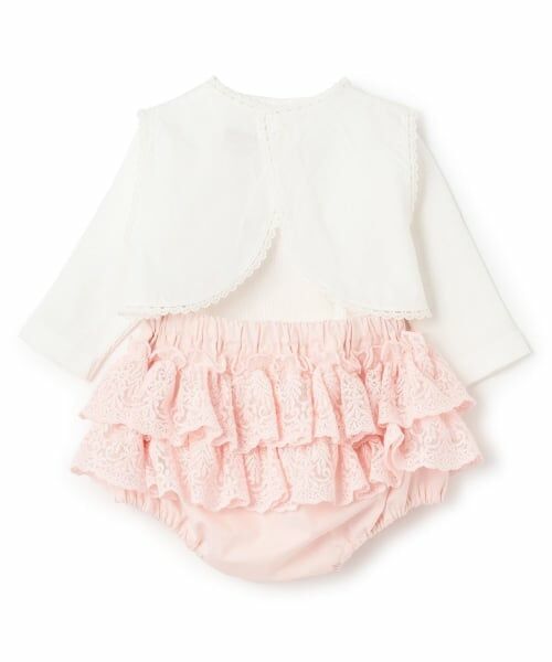 petit main / プティマイン ベビー・キッズウエア | ベストつきロンパース＋フリパンセット | 詳細1