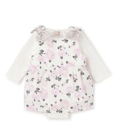 petit main / プティマイン ベビー・キッズウエア | 【リンク】ドット・花柄OPセットアップ
