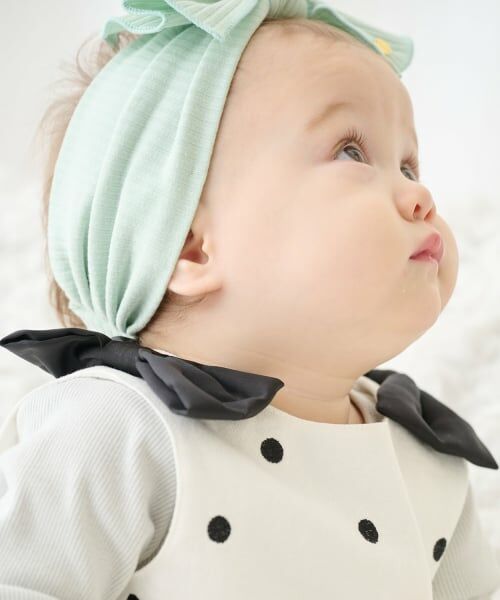 petit main / プティマイン ベビー・キッズウエア | 【リンク】ドット・花柄OPセットアップ | 詳細1